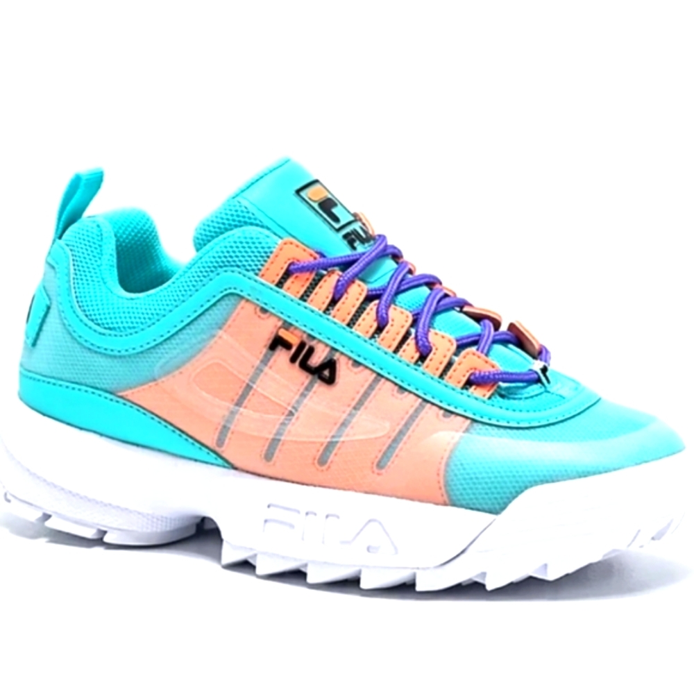 👣FILA Disruptor II 💖Monomesh Turquoise Sneakers footwear size 7 or 8